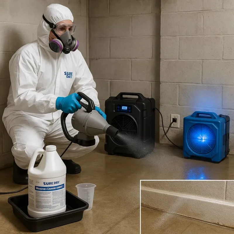 Sanitization and Odor Removal process in Bacliff, TX